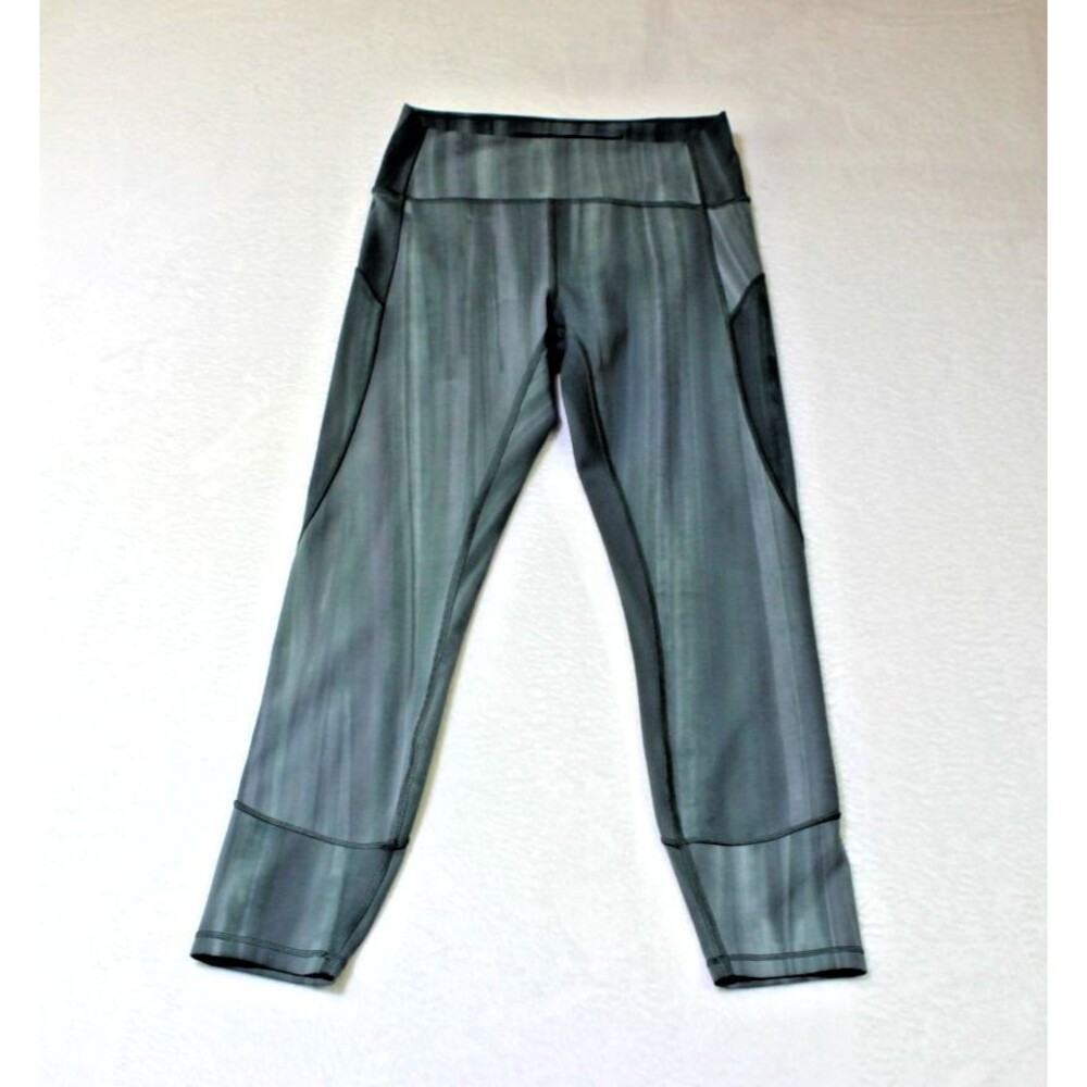 Lululemon Leggings 24” Size 8 Tie Dye Green Gray LW5CIOS.